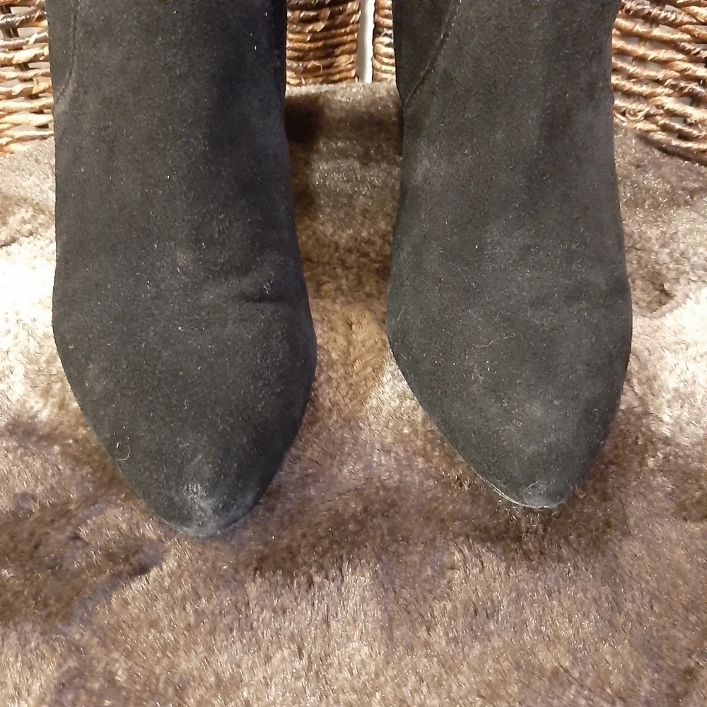 Free People Charles David Edie Leather Knee High Riding Boots Womens 6 Black